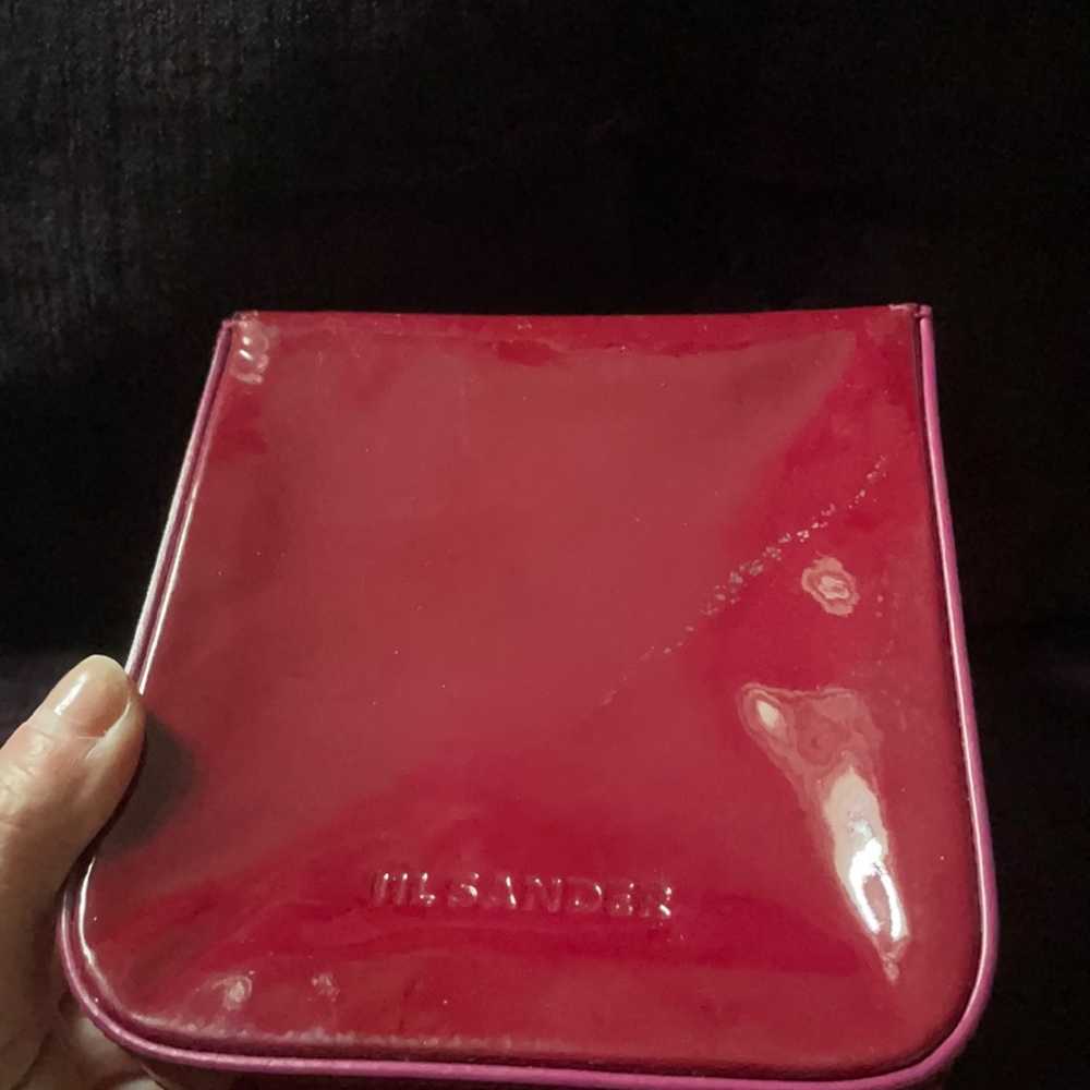 JIL SANDER Raspberry  💕Small Evening Clutch Bag - Picture 4 of 12